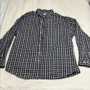 Men's maroon and White Checkered Shirt